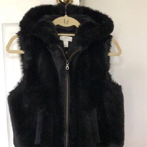 Faux fur vest